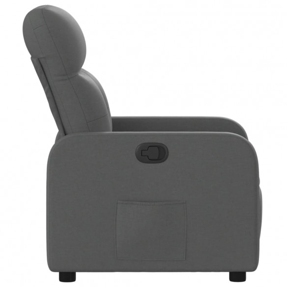 Fauteuil inclinable Gris foncé Tissu