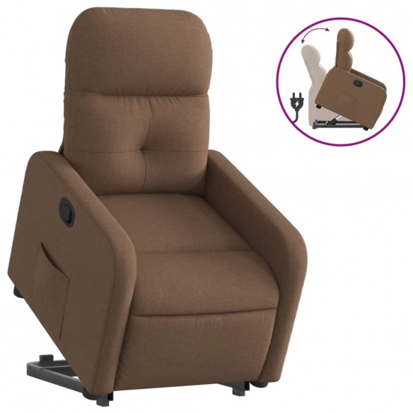 Fauteuil inclinable Marron Tissu