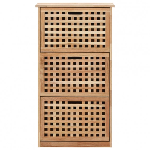 Armoire à chaussures 55x20x104 cm Bois de noyer massif