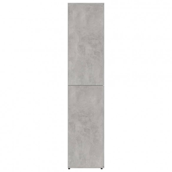 Armoire à chaussures Gris béton 80x39x178 cm Aggloméré