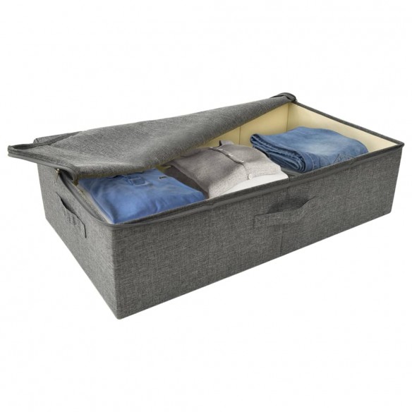 Boîte de rangement Tissu 70x40x18 cm Anthracite