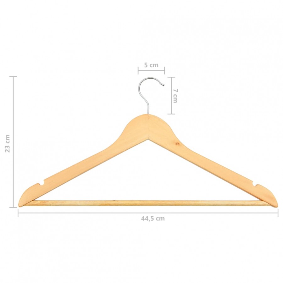 Cintres antidérapants 20 pcs Bois dur