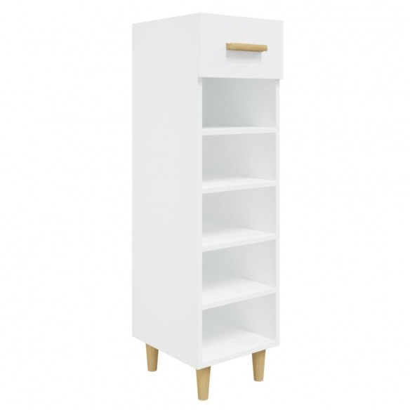 Armoire à chaussures Blanc 30x35x105 cm Bois d'ingénierie