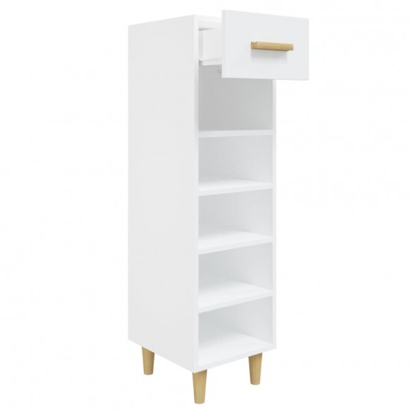 Armoire à chaussures Blanc 30x35x105 cm Bois d'ingénierie