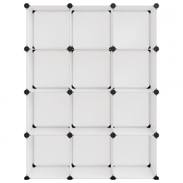 Cubes de rangement 12 pcs Transparent PP