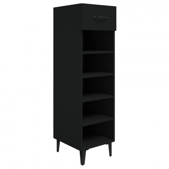 Armoire à chaussures Noir 30x35x105 cm Bois d'ingénierie