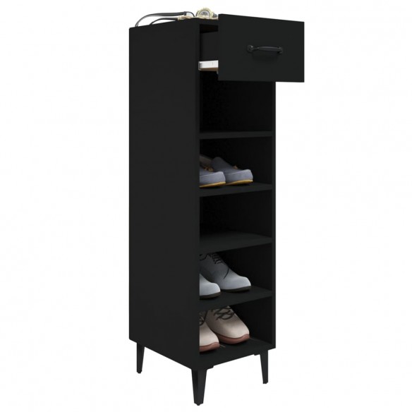 Armoire à chaussures Noir 30x35x105 cm Bois d'ingénierie