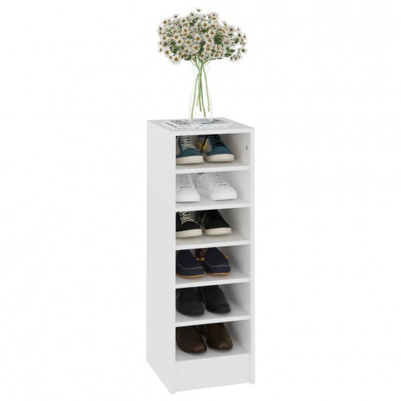 Armoire à chaussures Blanc 31,5x35x90 cm Aggloméré