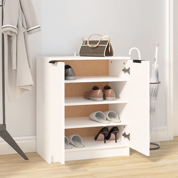 Armoire à chaussures Blanc 59x35x70 cm Bois d'ingénierie