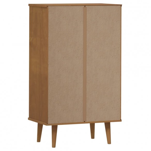 Armoire à chaussures MOLDE Marron 59,5x35x103 cm Bois de pin