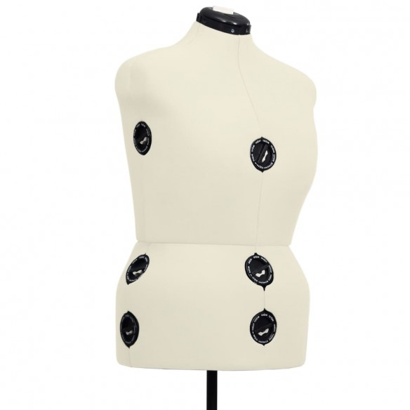 Mannequin de robe ajustable pour femme Crème L Taille 44-50