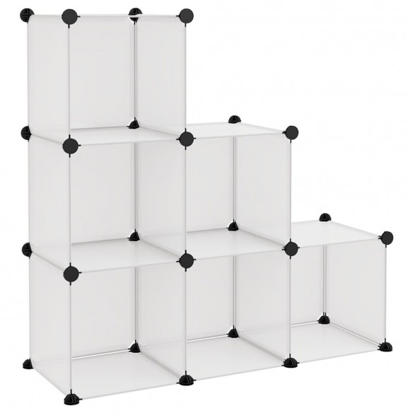 Cubes de rangement 6 pcs Transparent PP