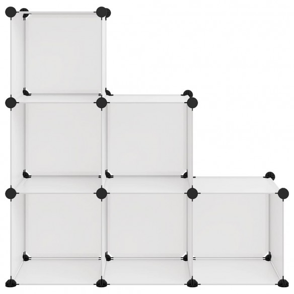 Cubes de rangement 6 pcs Transparent PP