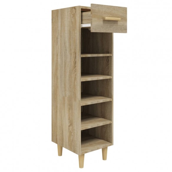 Armoire à chaussures Chêne Sonoma 30x35x105cm Bois d'ingénierie