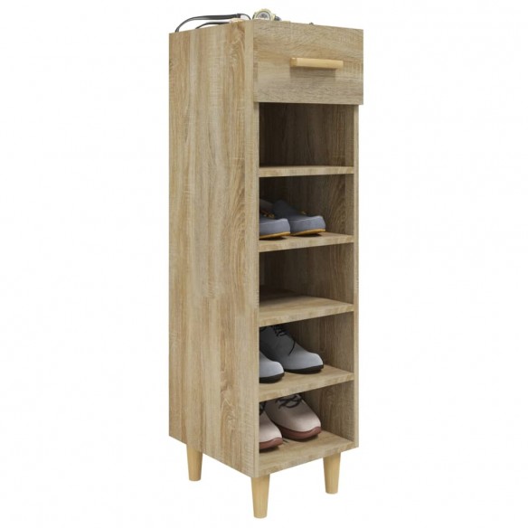 Armoire à chaussures Chêne Sonoma 30x35x105cm Bois d'ingénierie