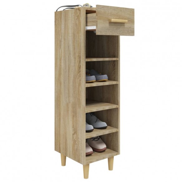 Armoire à chaussures Chêne Sonoma 30x35x105cm Bois d'ingénierie