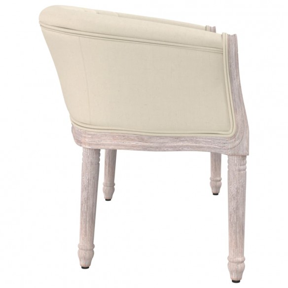 Banc beige 98x56x69 cm lin