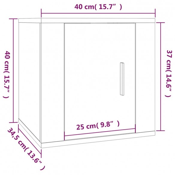 Ensemble de meubles TV 5 pcs Blanc Bois d'ingénierie