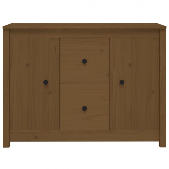 Buffet Marron miel 100x35x74 cm Bois massif de pin