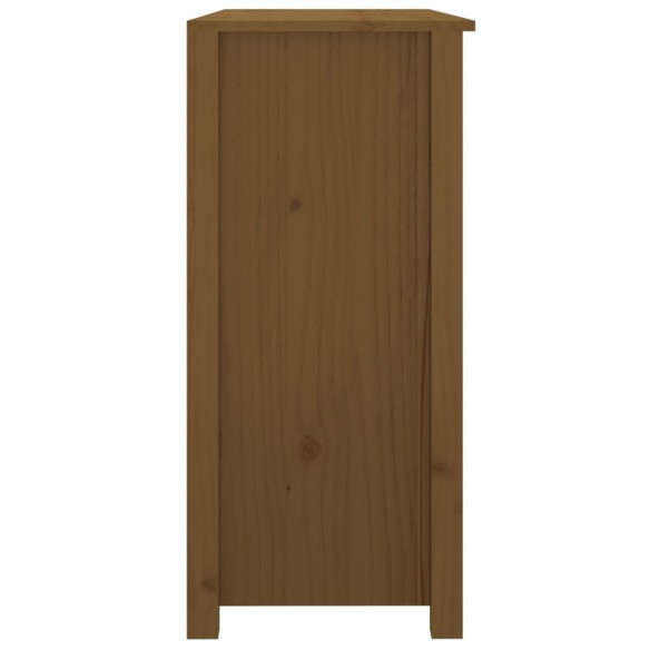 Buffet Marron miel 100x35x74 cm Bois massif de pin