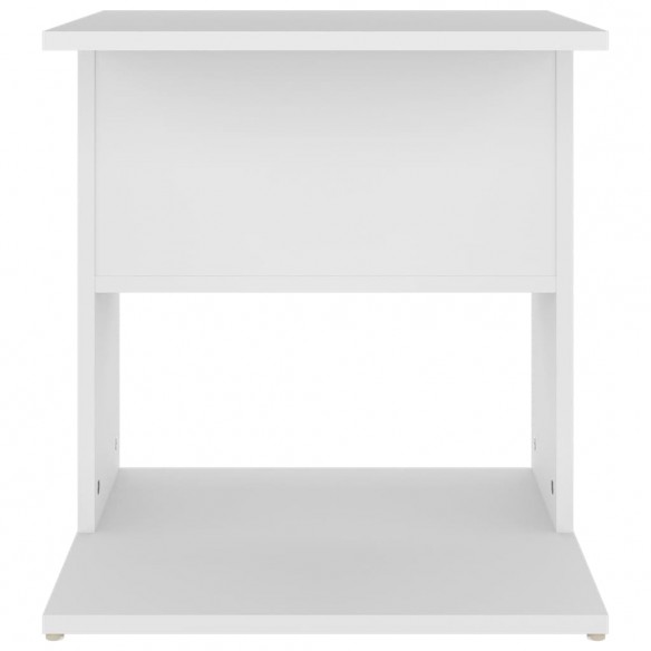 Table d'appoint Blanc 45x45x48 cm Aggloméré