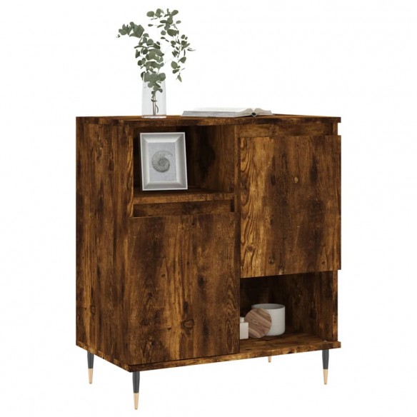 Buffet Chêne fumé 60x35x70 cm Bois d'ingénierie