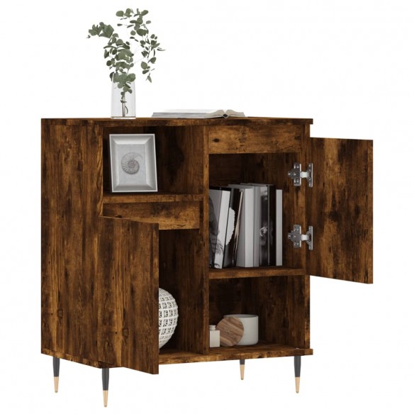 Buffet Chêne fumé 60x35x70 cm Bois d'ingénierie