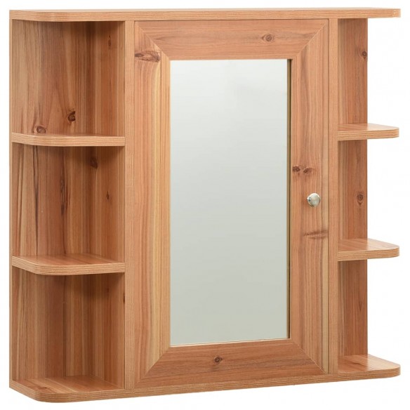 Armoire à miroir de salle de bain Chêne 66x17x63 cm MDF