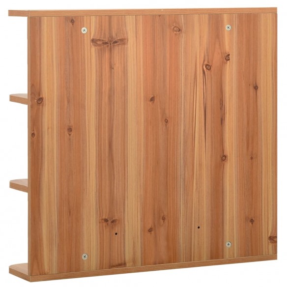 Armoire à miroir de salle de bain Chêne 66x17x63 cm MDF