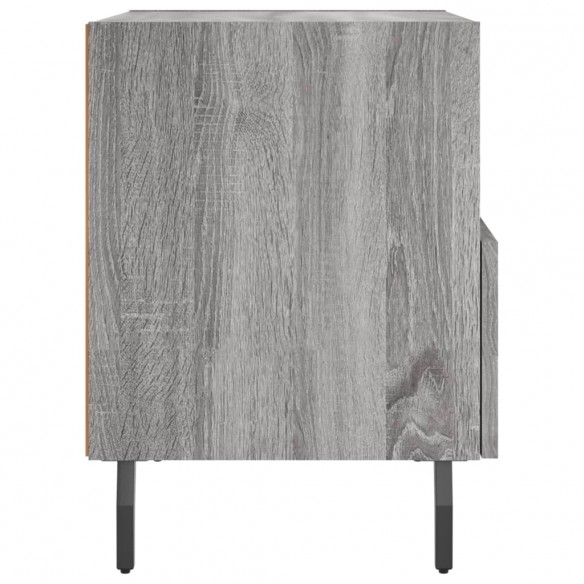 Table de chevet sonoma gris 40x35x47,5 cm bois d’ingénierie