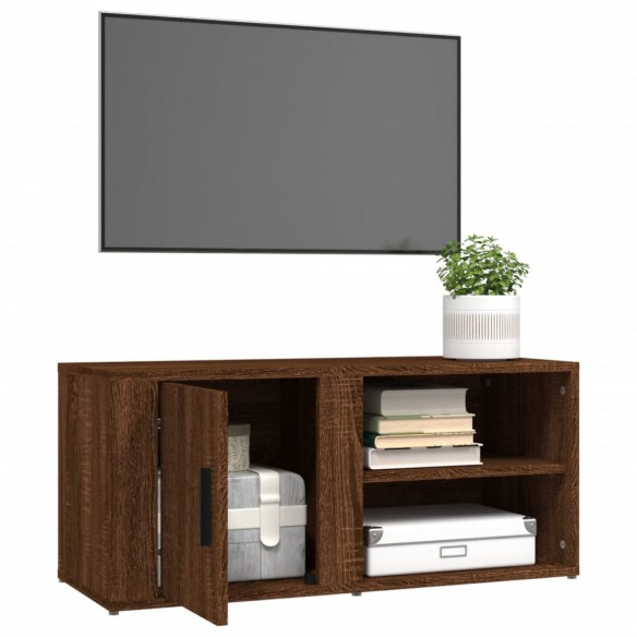 Meubles TV 2 pcs Chêne marron 80x31,5x36 cm Bois d'ingénierie