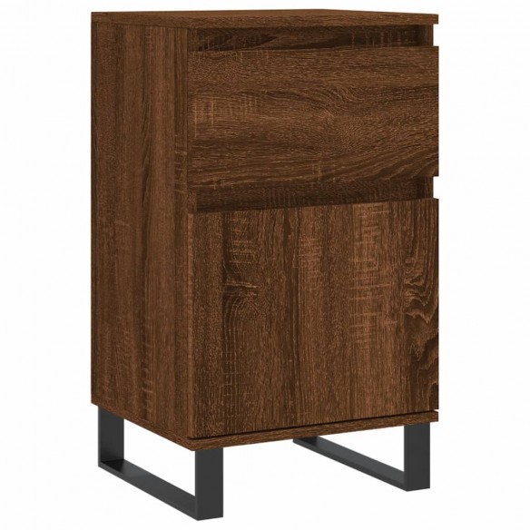 Buffets 2 pcs chêne marron 40x35x70 cm bois d'ingénierie