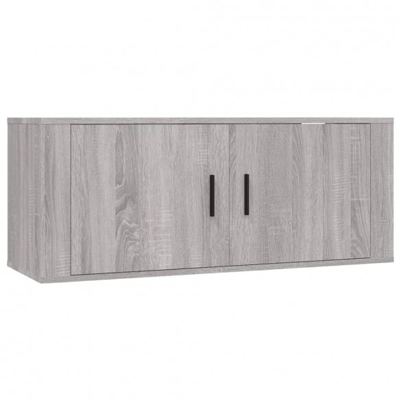 Ensemble de meubles TV 2 pcs Sonoma gris Bois d'ingénierie