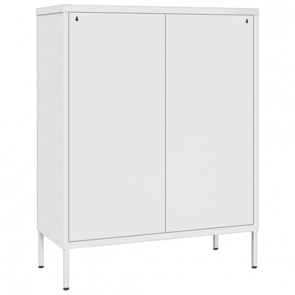 Armoire à tiroirs Blanc 80x35x101,5 cm Acier