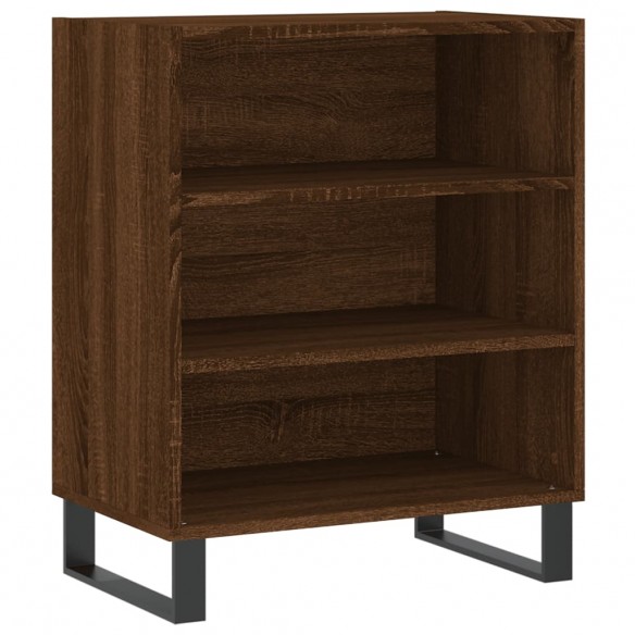 Buffet chêne marron 57x35x70 cm bois d'ingénierie