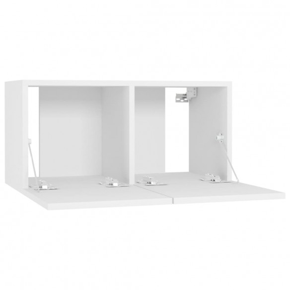 Meubles TV 4 pcs Blanc 60x30x30 cm Aggloméré