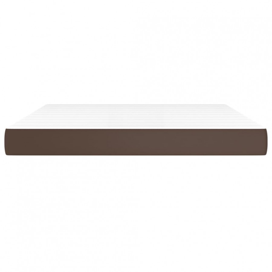 Matelas de lit à ressorts ensachés Marron 180x200x20 cm
