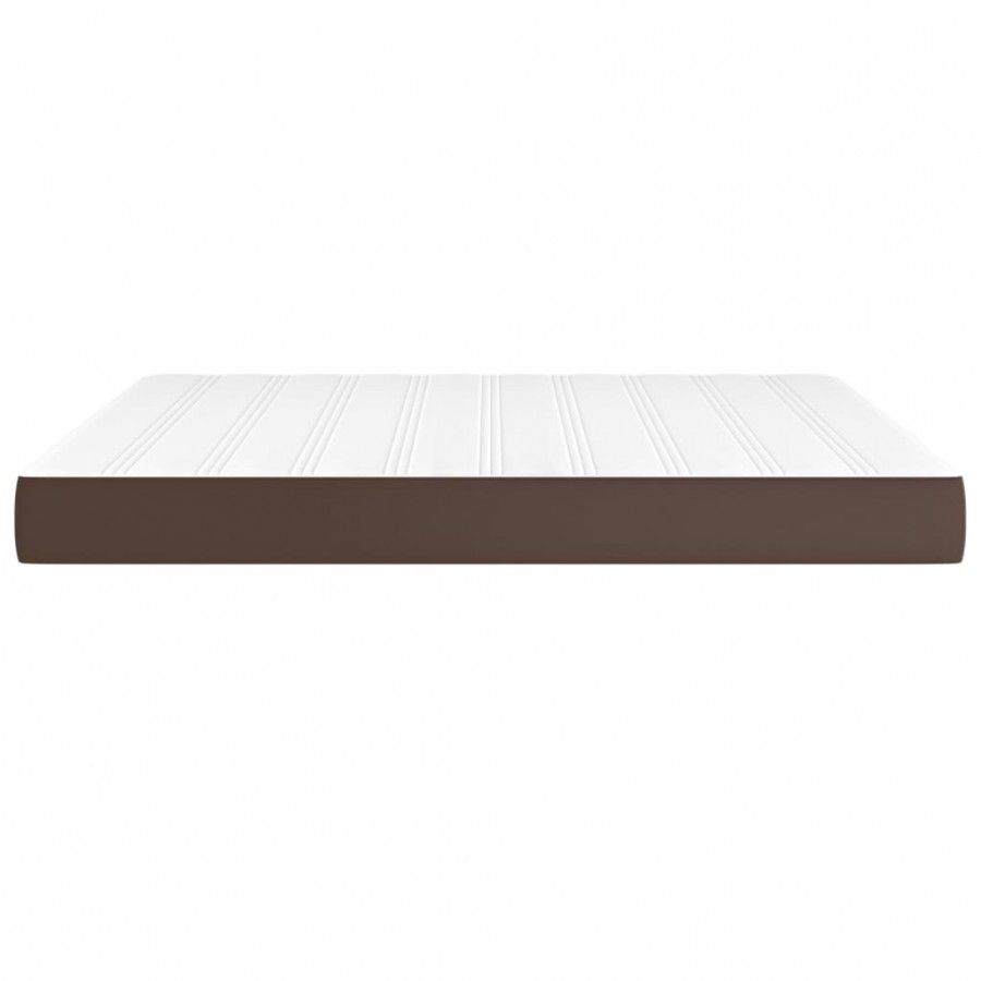 Matelas de lit à ressorts ensachés Marron 180x200x20 cm