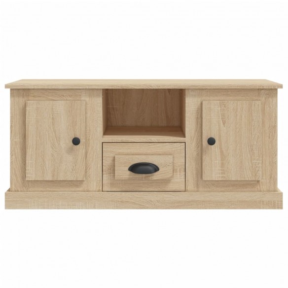 Meuble TV chêne sonoma 100x35,5x45 cm bois d'ingénierie