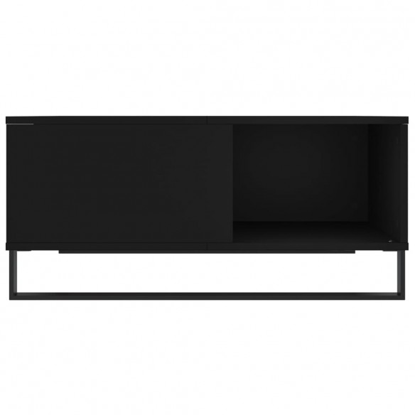 Table basse noir 80x80x36,5 cm bois d'ingénierie