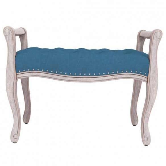 Banc Bleu 80x45x60 cm Velours