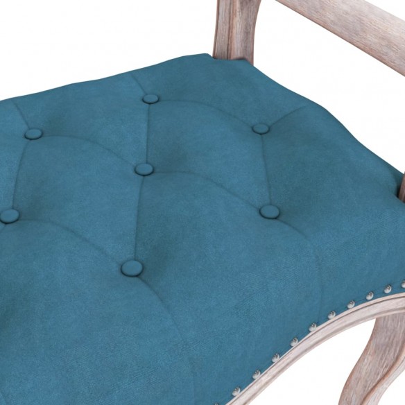 Banc Bleu 80x45x60 cm Velours