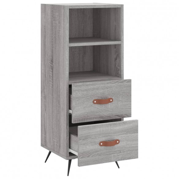 Buffet Sonoma gris 34,5x34x90 cm Bois d'ingénierie