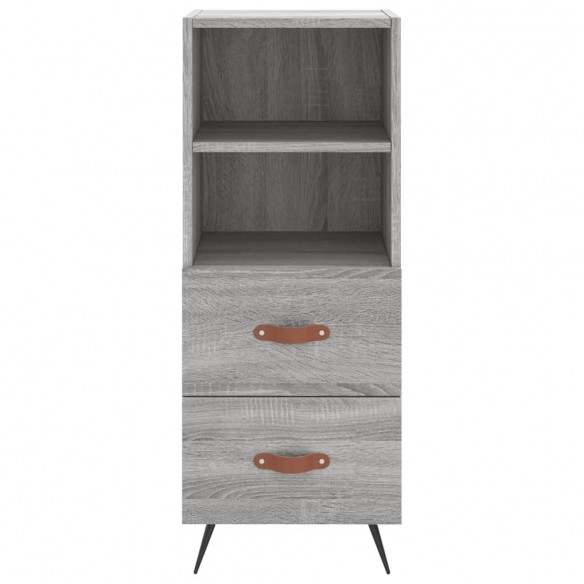 Buffet Sonoma gris 34,5x34x90 cm Bois d'ingénierie