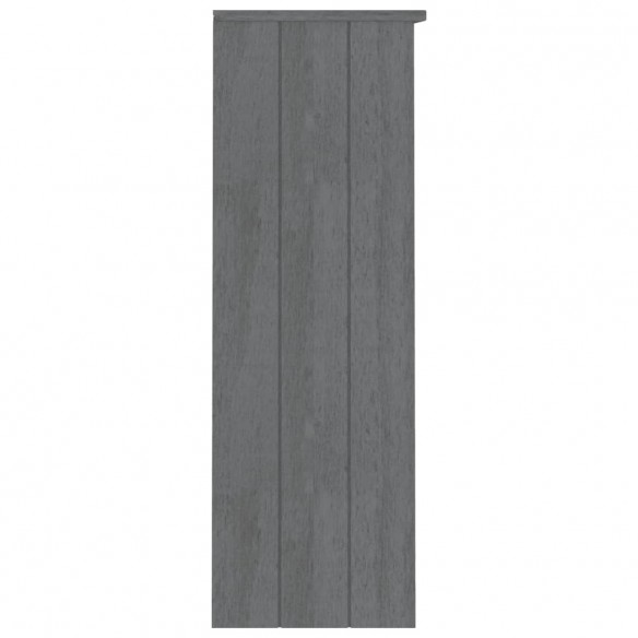 Dessus de buffet HAMAR Gris foncé 85x35x100 cm Bois de pin