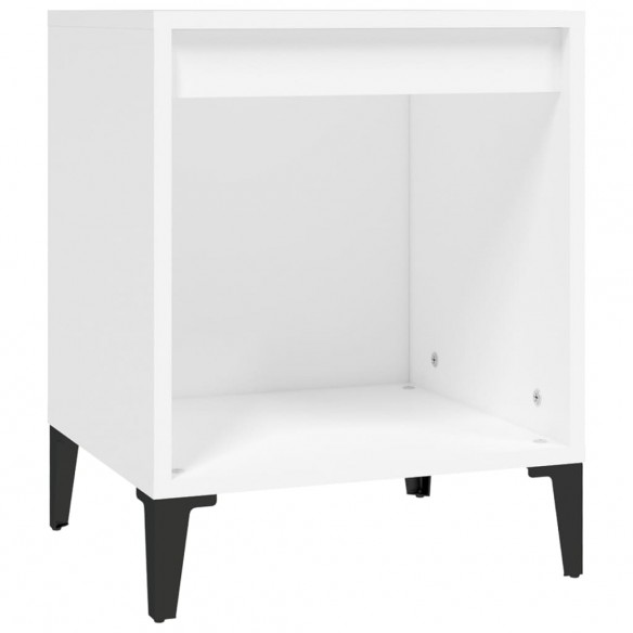 Tables de chevet 2 pcs Blanc 40x35x50 cm