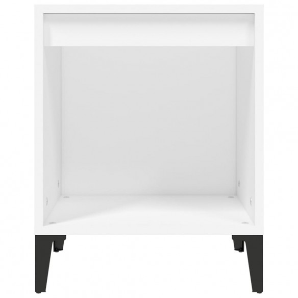 Tables de chevet 2 pcs Blanc 40x35x50 cm