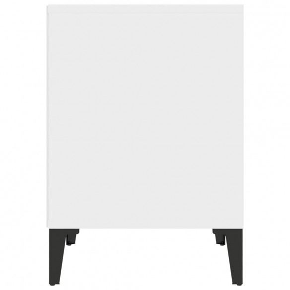 Tables de chevet 2 pcs Blanc 40x35x50 cm