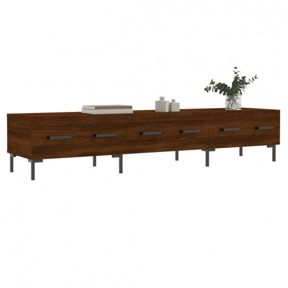 Meuble TV chêne marron 150x36x30 cm bois d'ingénierie