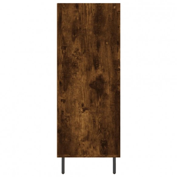 Armoire à étagères chêne fumé 69,5x32,5x90 cm bois d'ingénierie